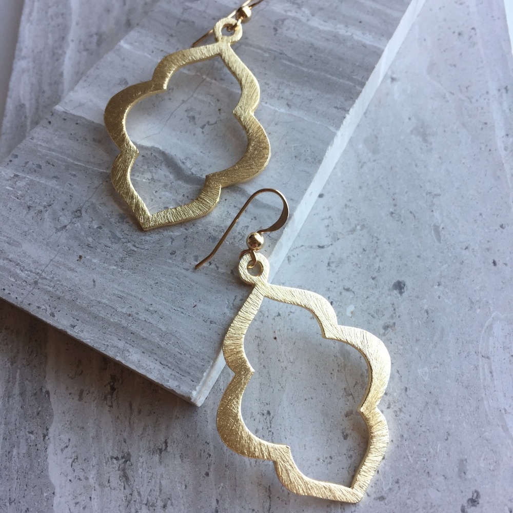 14K Gold over Sterling Silver Brushed Lantern (Small) Earrings—NWT!